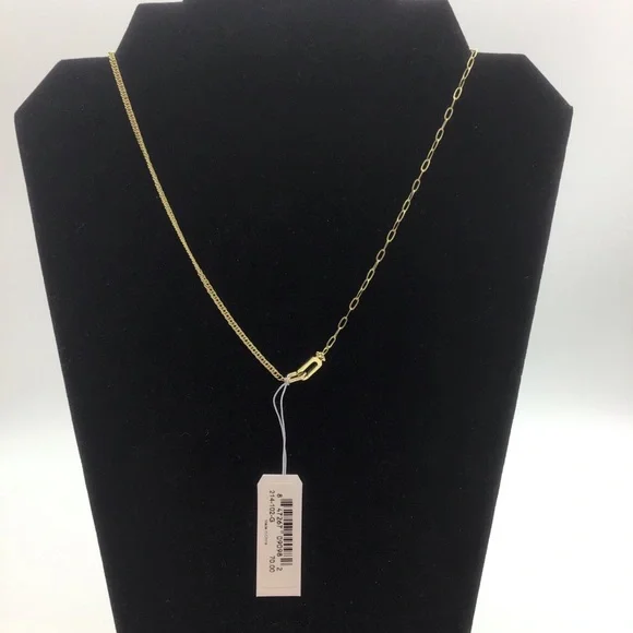 Gorjana 18K Gold Plated Dylan Link Dual Chain Necklace - Picture 5 of 7